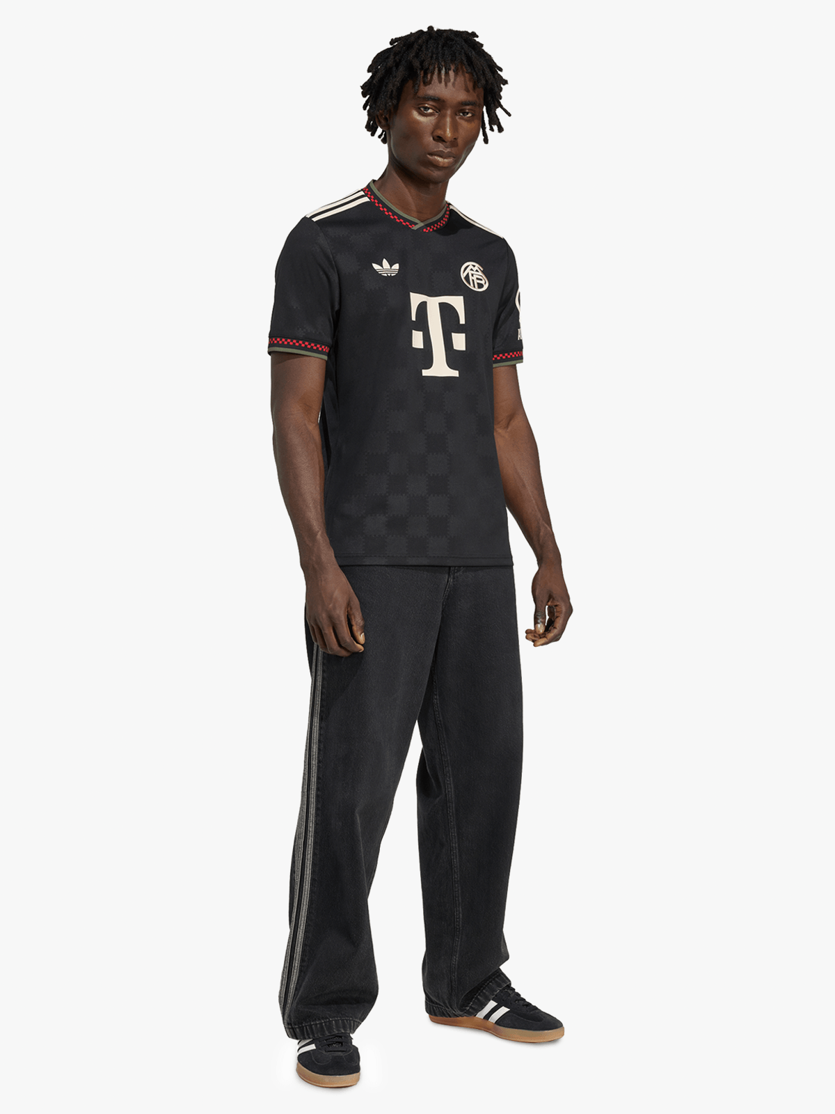 adidas Men&#39;s Bayern Munich 25/26 Black Third Stadium Soccer Jersey