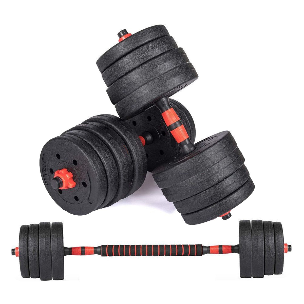 40KG VINYL BARBELL &amp; DUMBBELL SET