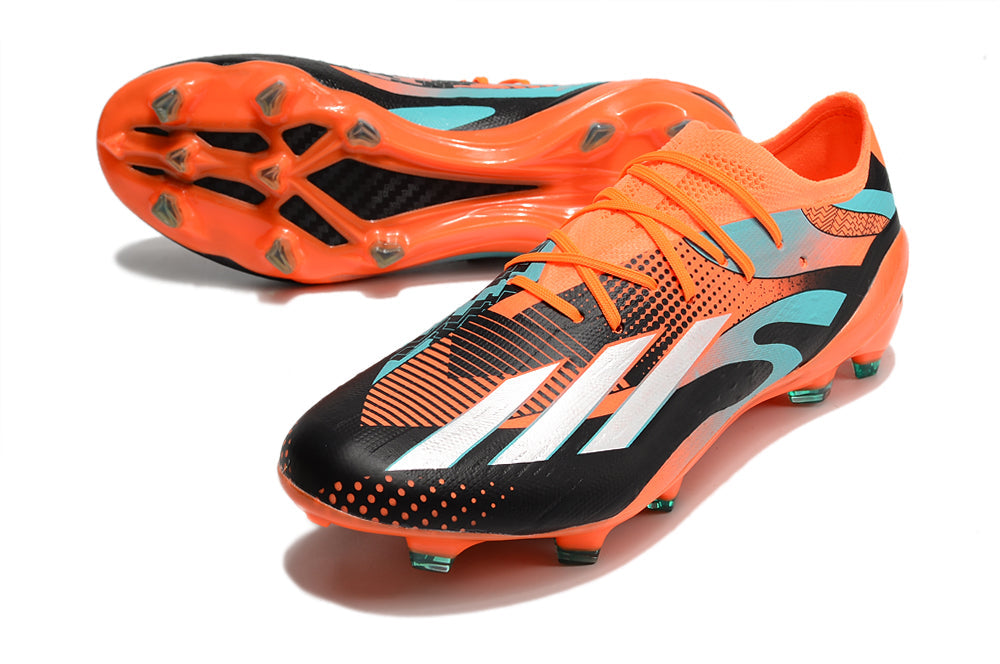 X SPEEDPORTAL MESSI.1 FIRM GROUND - Team Solar Orange / Silver Metallic / Core Black