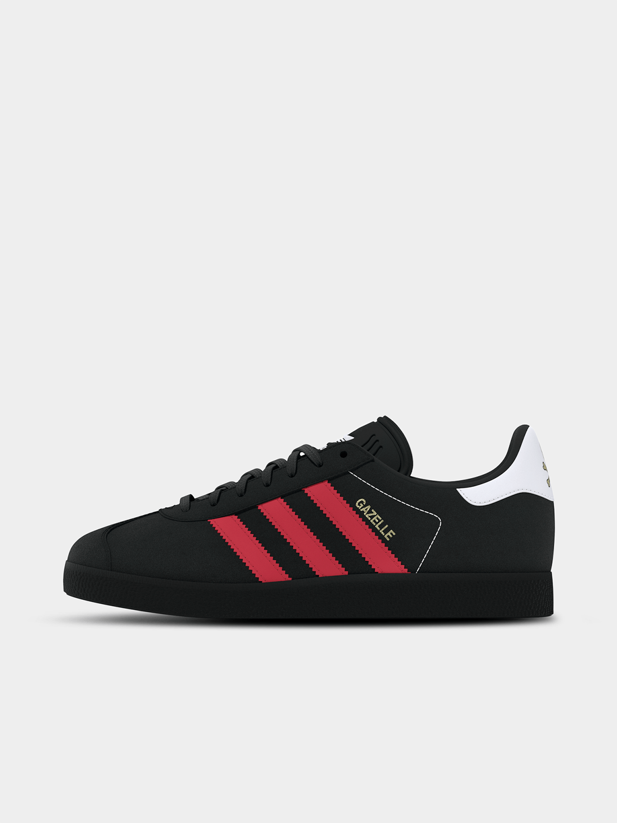 Classic adidas Orlando Pirates Gazelle Sneakers - Black Red Football Fan Edition