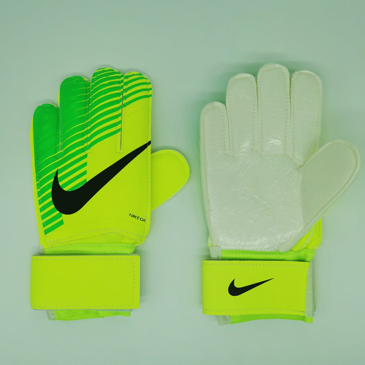 N13 Nike Finger Guard Gloves Yellow Green