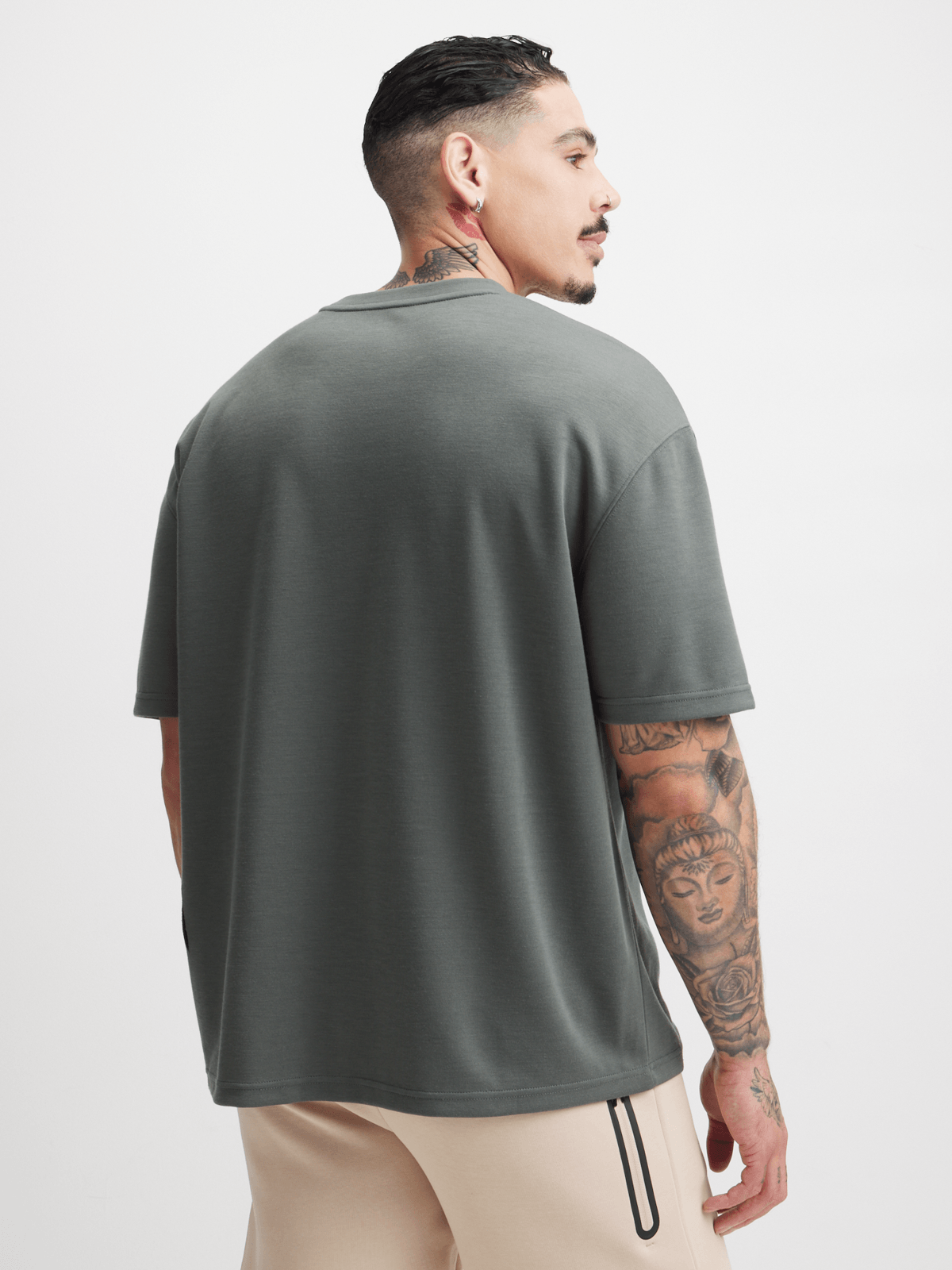 TS Men&#39;s Premium Tonal Fatigue Tee - Soft Interlock Fabric for Training &amp; Style
