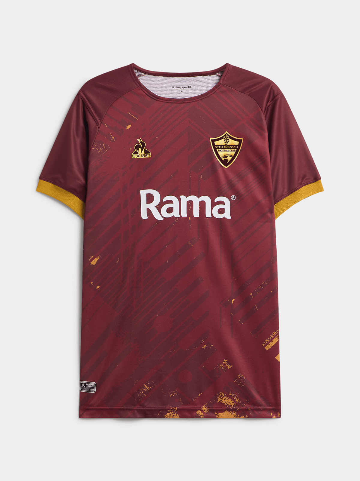 Le Coq Sportif Men&#39;s Stellenbosch FC Maroon Home Stadium Performance Jersey