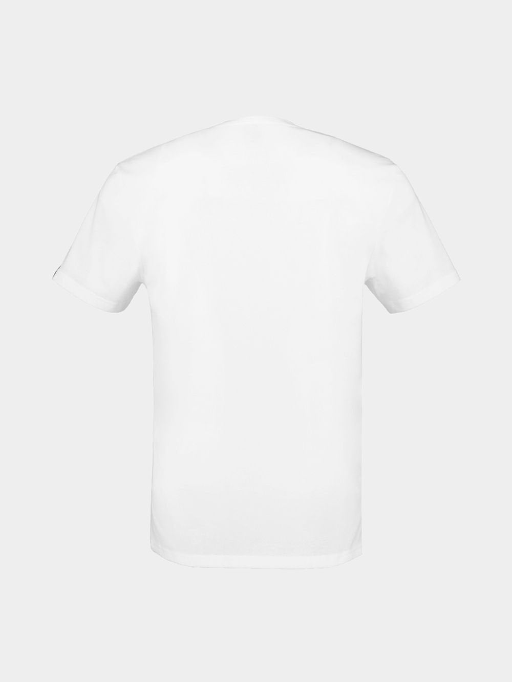Premium Men&#39;s Everyday V-Neck White Tee: Soft, Breathable Cotton Blend T-Shirt