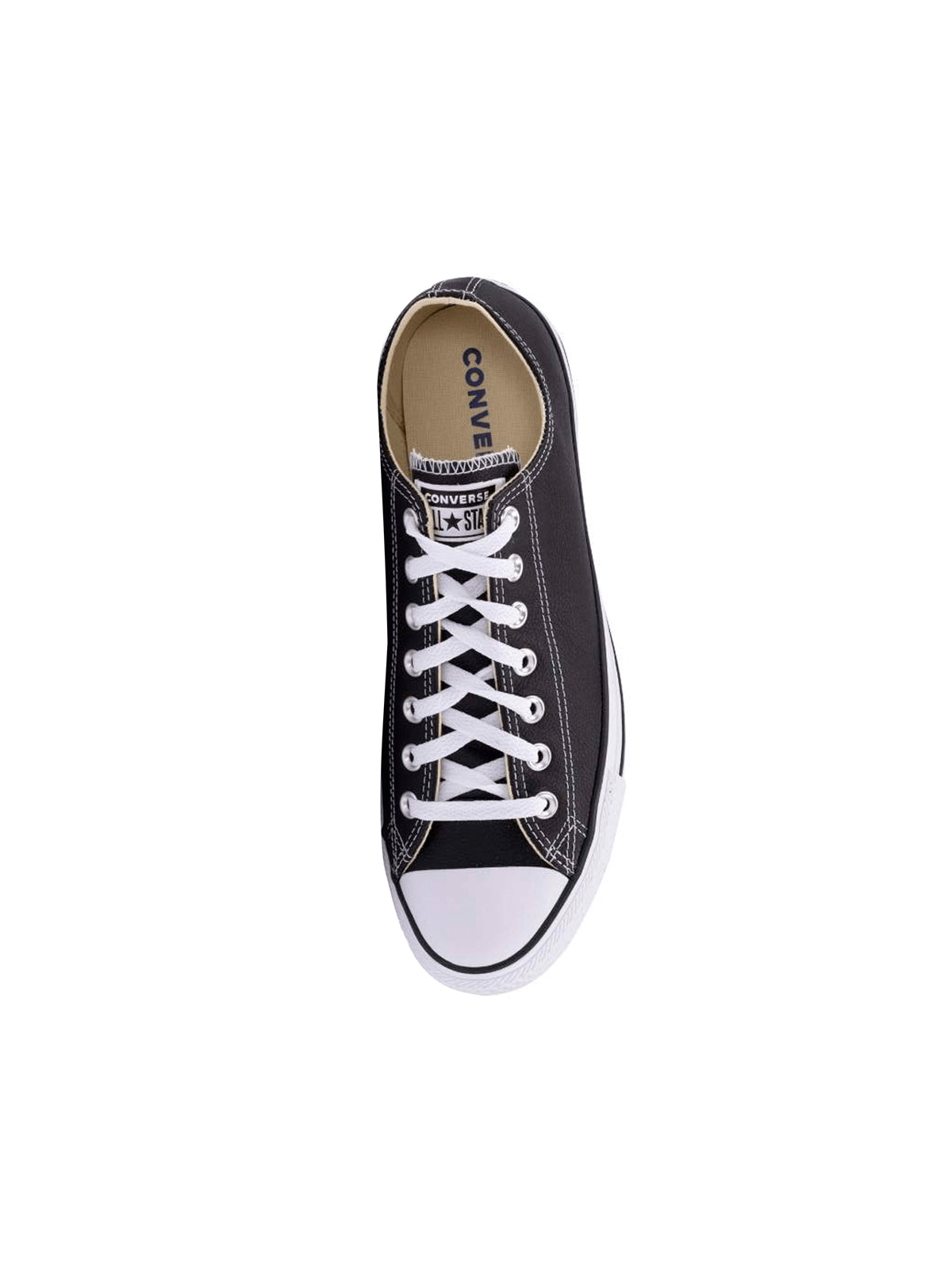 Converse Men&#39;s All Star Low-Top Leather Sneakers - Iconic Black &amp; White