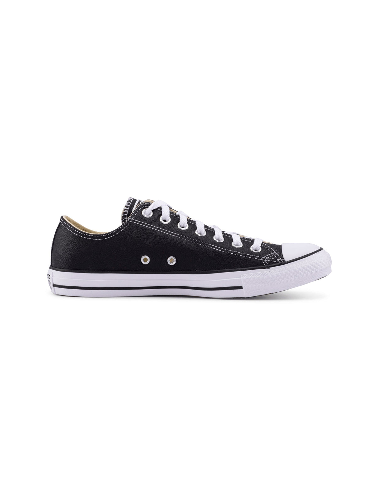 Converse Men&#39;s All Star Low-Top Leather Sneakers - Iconic Black &amp; White