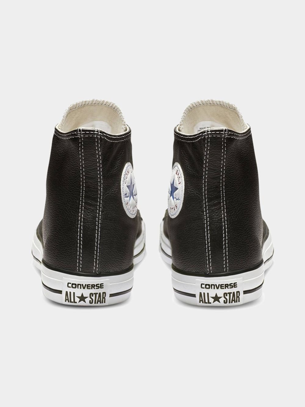 Converse Men&#39;s Chuck Taylor All Star Leather High-Top Sneakers, Classic Black