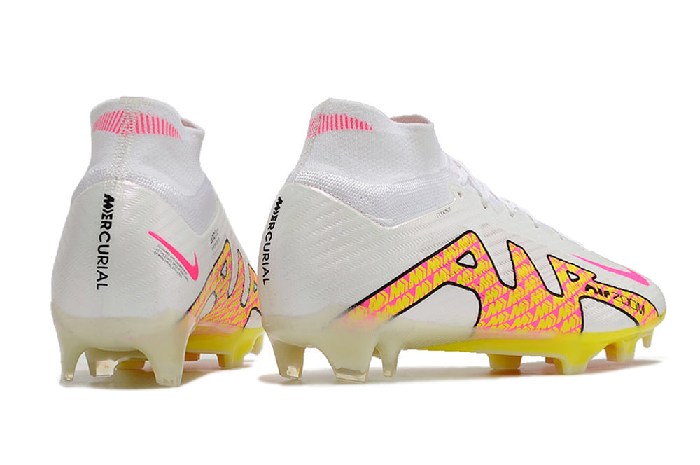 Air Zoom Mercurial Superfly 15 Elite FG White/Yellow/Pink