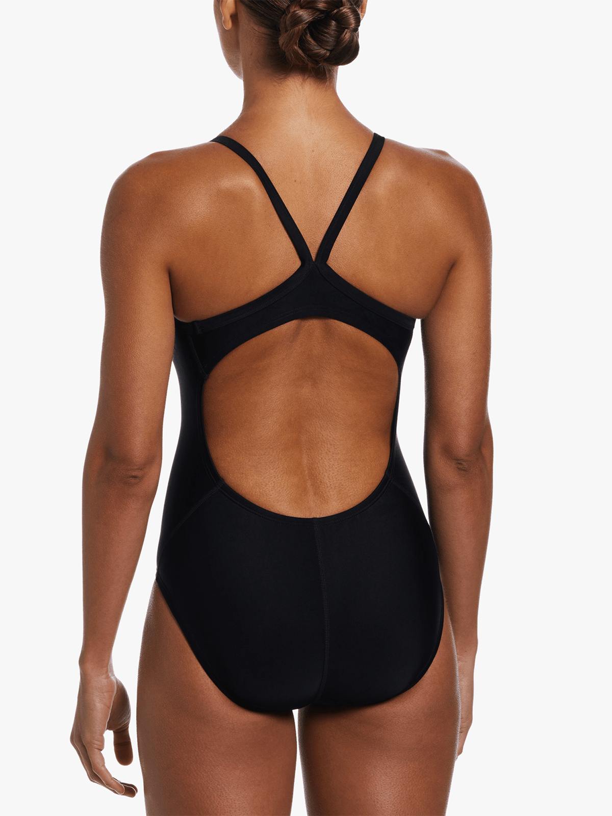 Nike Women&#39;s Racerback Black HydraStrong Swimsuit - Durable Performance One-Piece