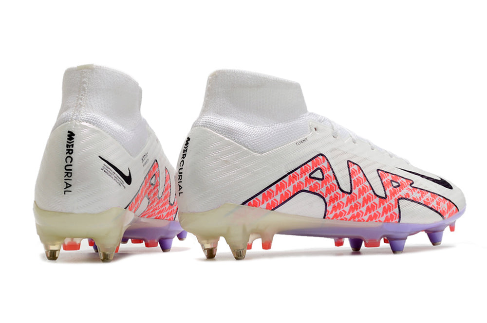Air Zoom Mercurial Superfly 15 Elite FG White/Black/Pink Metal Studs