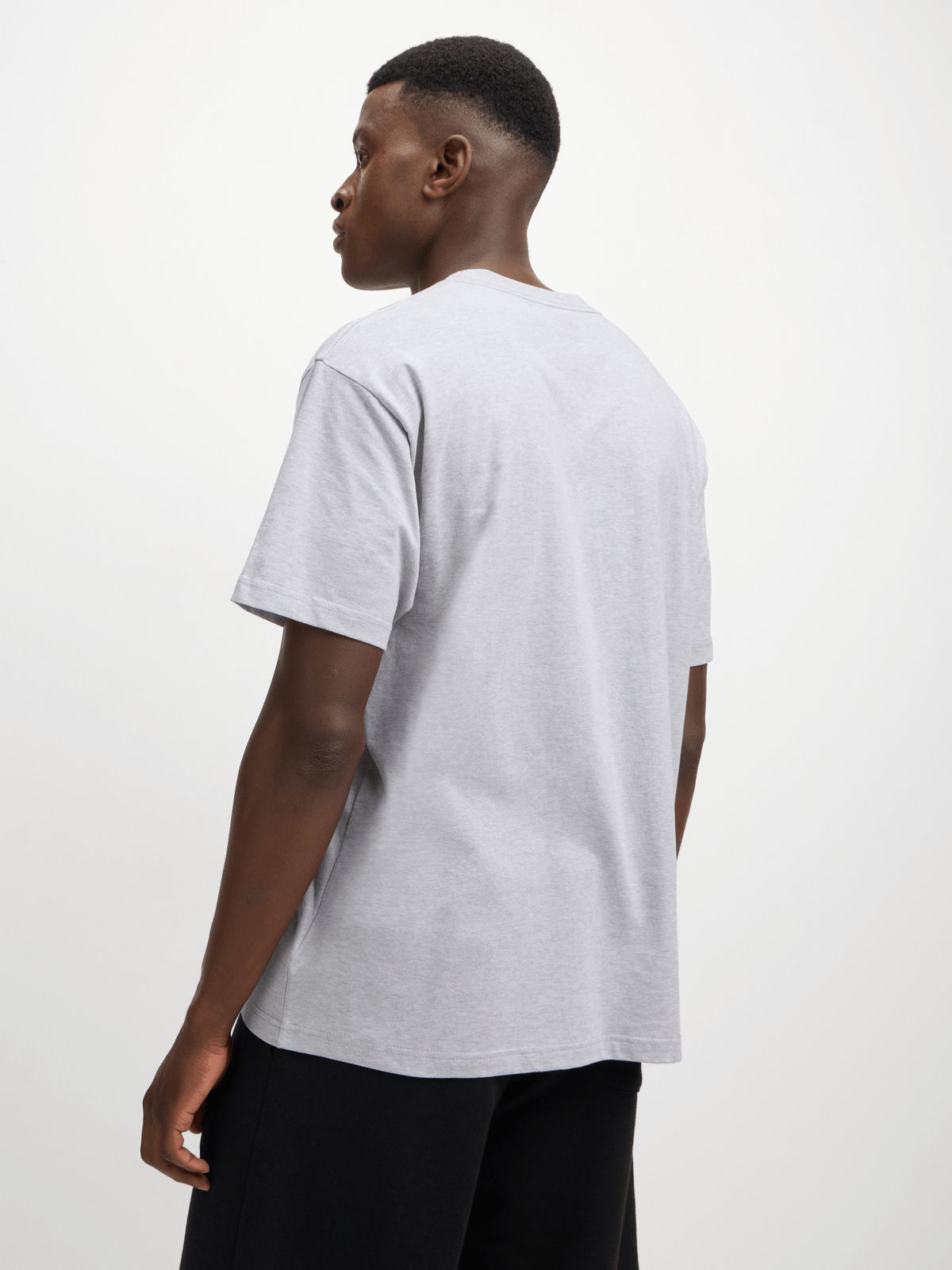 Vans Men&#39;s Classic Fit Left Chest Logo Grey Short Sleeve T-Shirt Tee