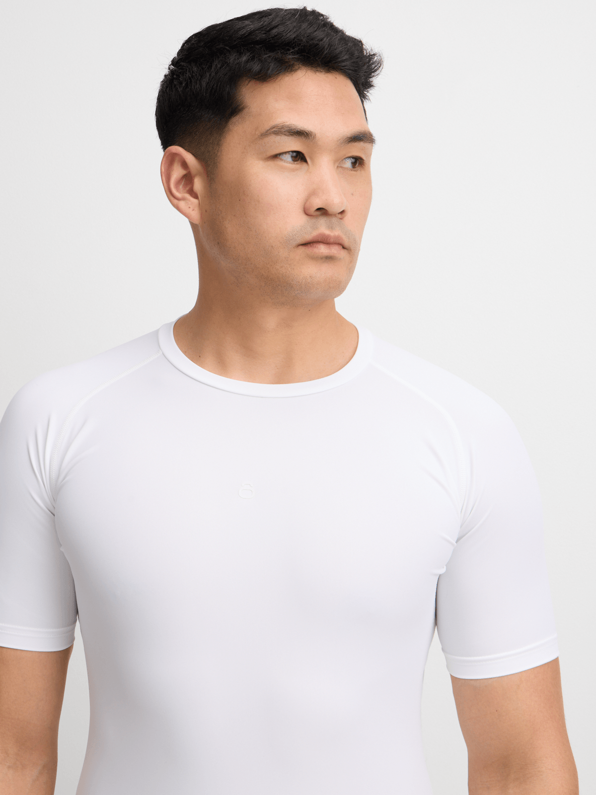 Men&#39;s Performance Compression Short Sleeve Top - White Athletic Base Layer
