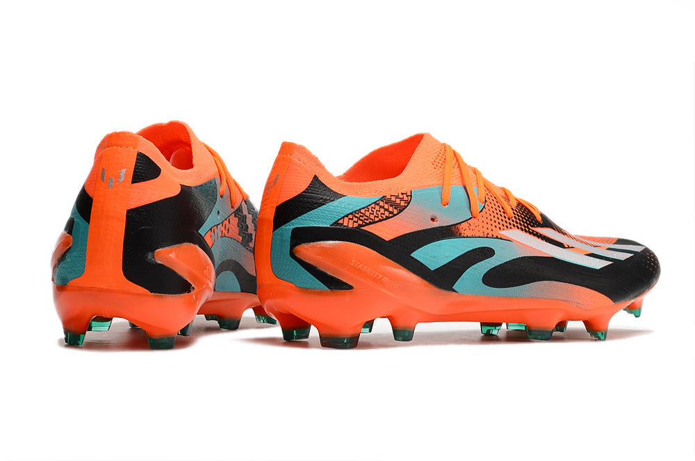 X SPEEDPORTAL MESSI.1 FIRM GROUND - Team Solar Orange / Silver Metallic / Core Black