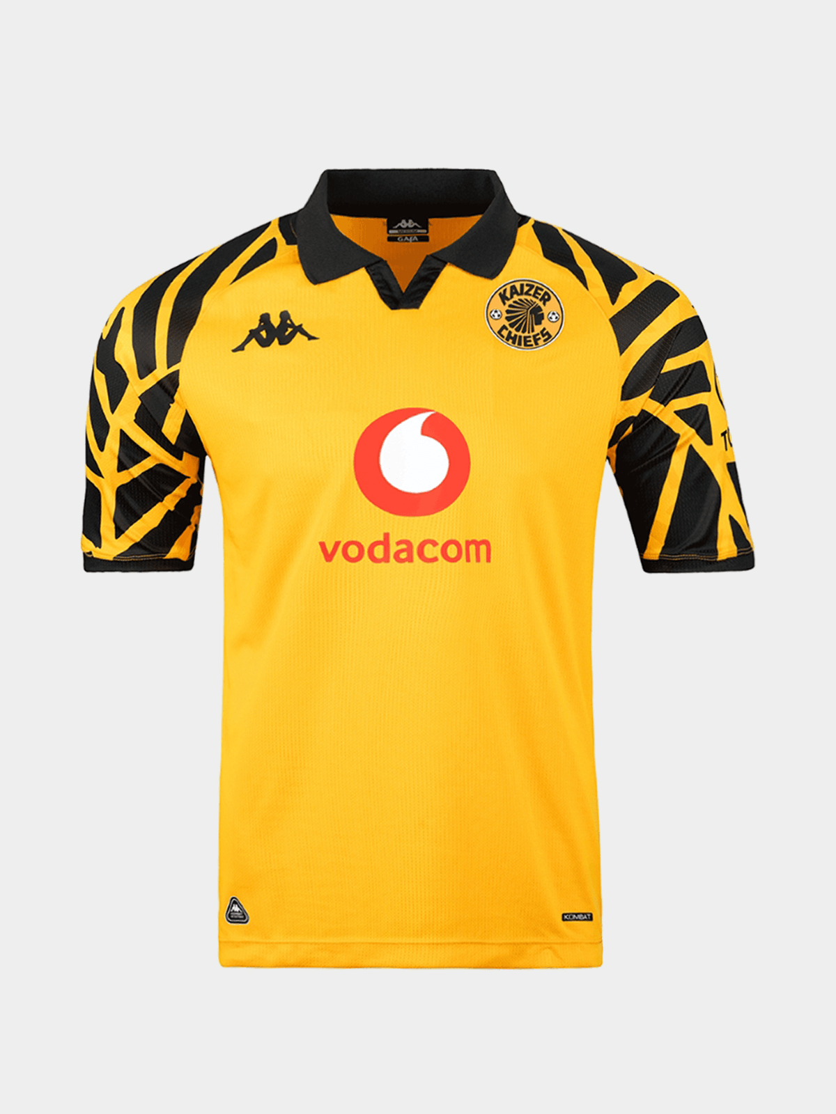 Kappa Youth Kaizer Chiefs 25/26 Home Yellow Stadium Soccer Jersey