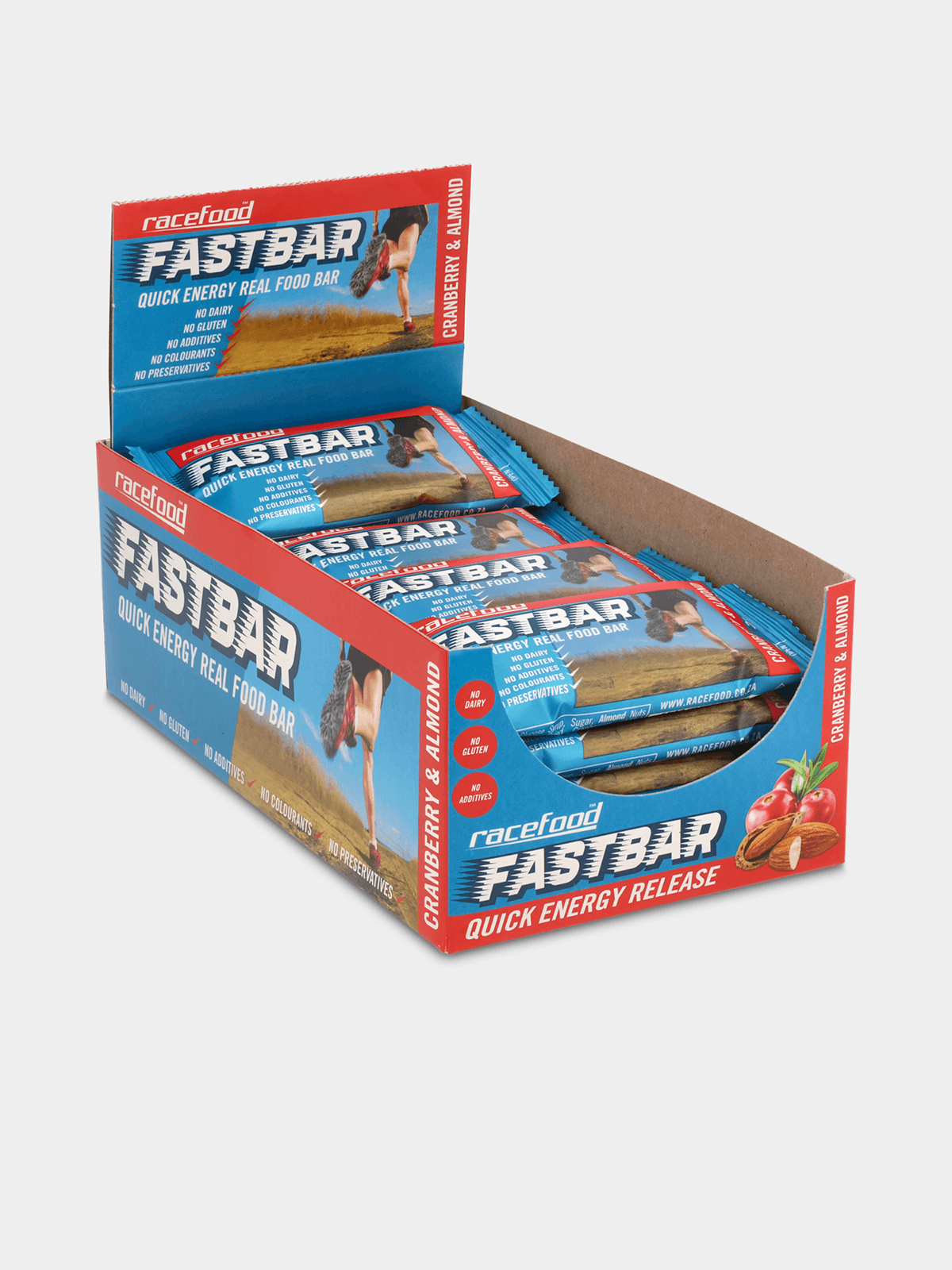 Racefood Fastbar Cranberry Almond: Ultimate 22g Energy Bar for Active Lifestyles