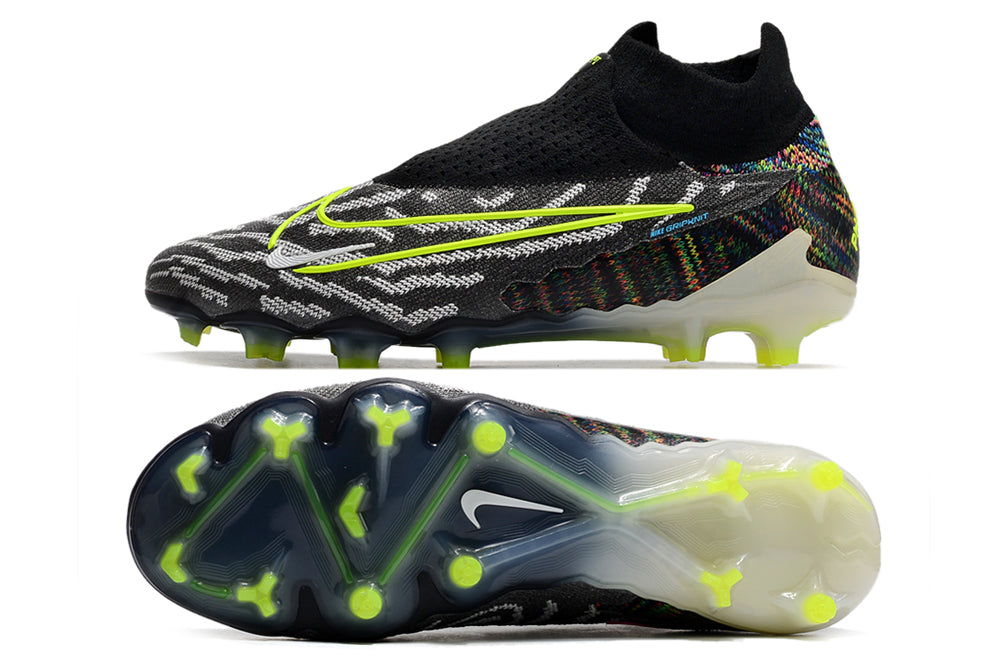 Gripknit Phantom GX Elite Dynamic Fit Fusion FG Firm-Ground Football Boot Grey/Black/ Neon