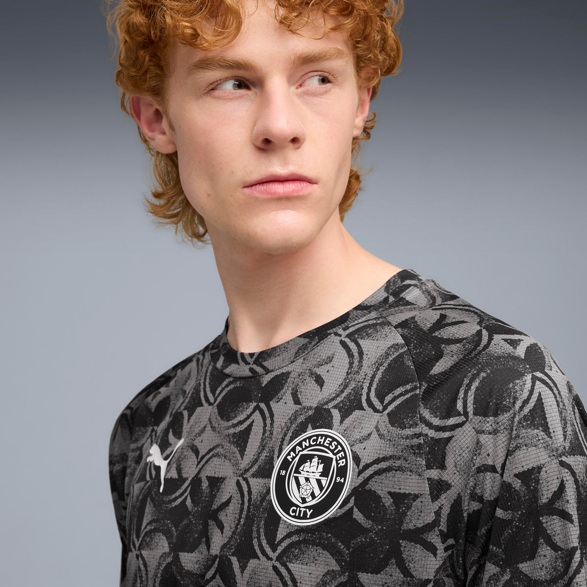 Puma Manchester City Pre-match Jersey Black-Flat Dark Gray