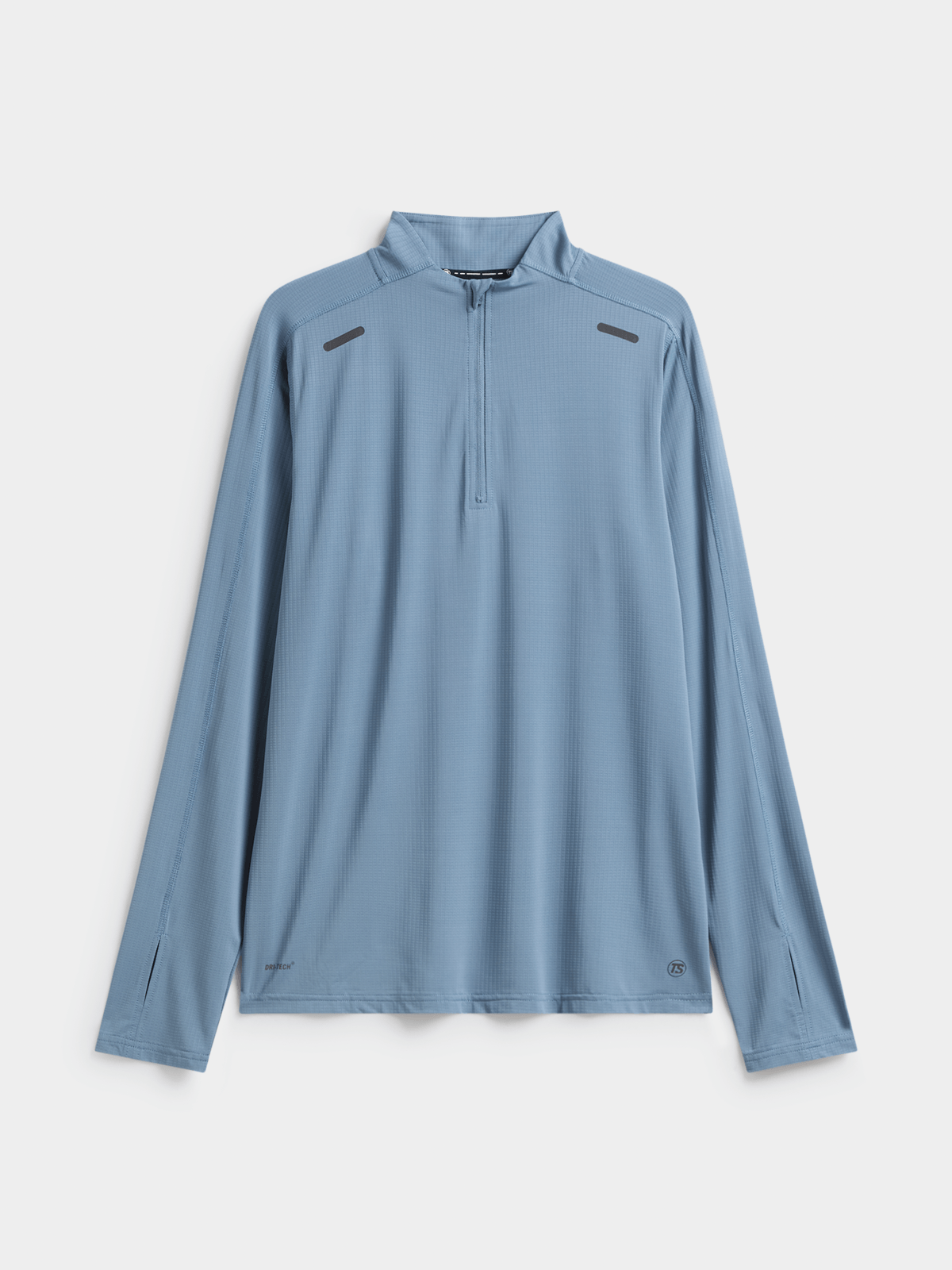 TS Men&#39;s Dri-Tech 1/4 Zip Periwinkle Funnel Neck Sweat Top