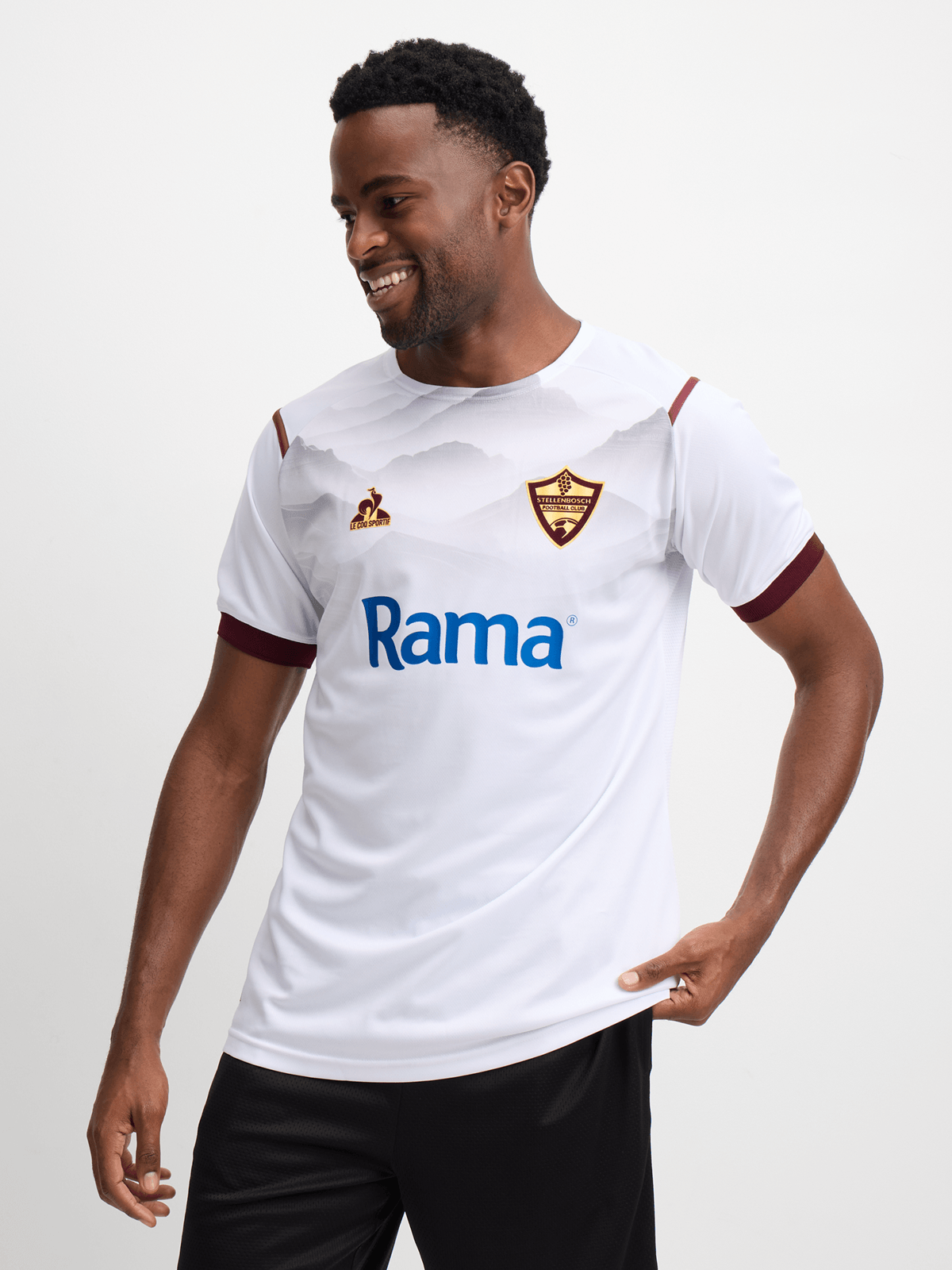 Le Coq Sportif Stellenbosch FC Away 25/26 White Men's Performance Football Jersey