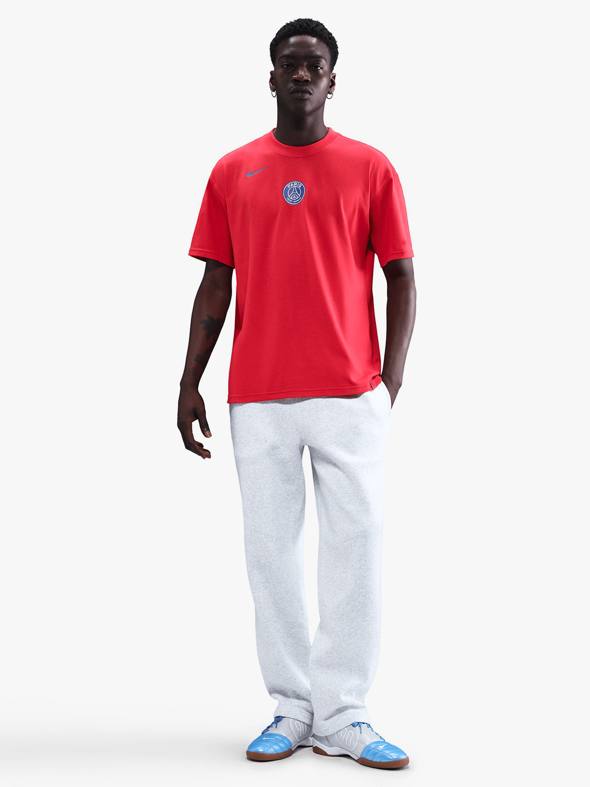 Nike Men's PSG Total 90 Remix Red Dri-FIT Performance Tee