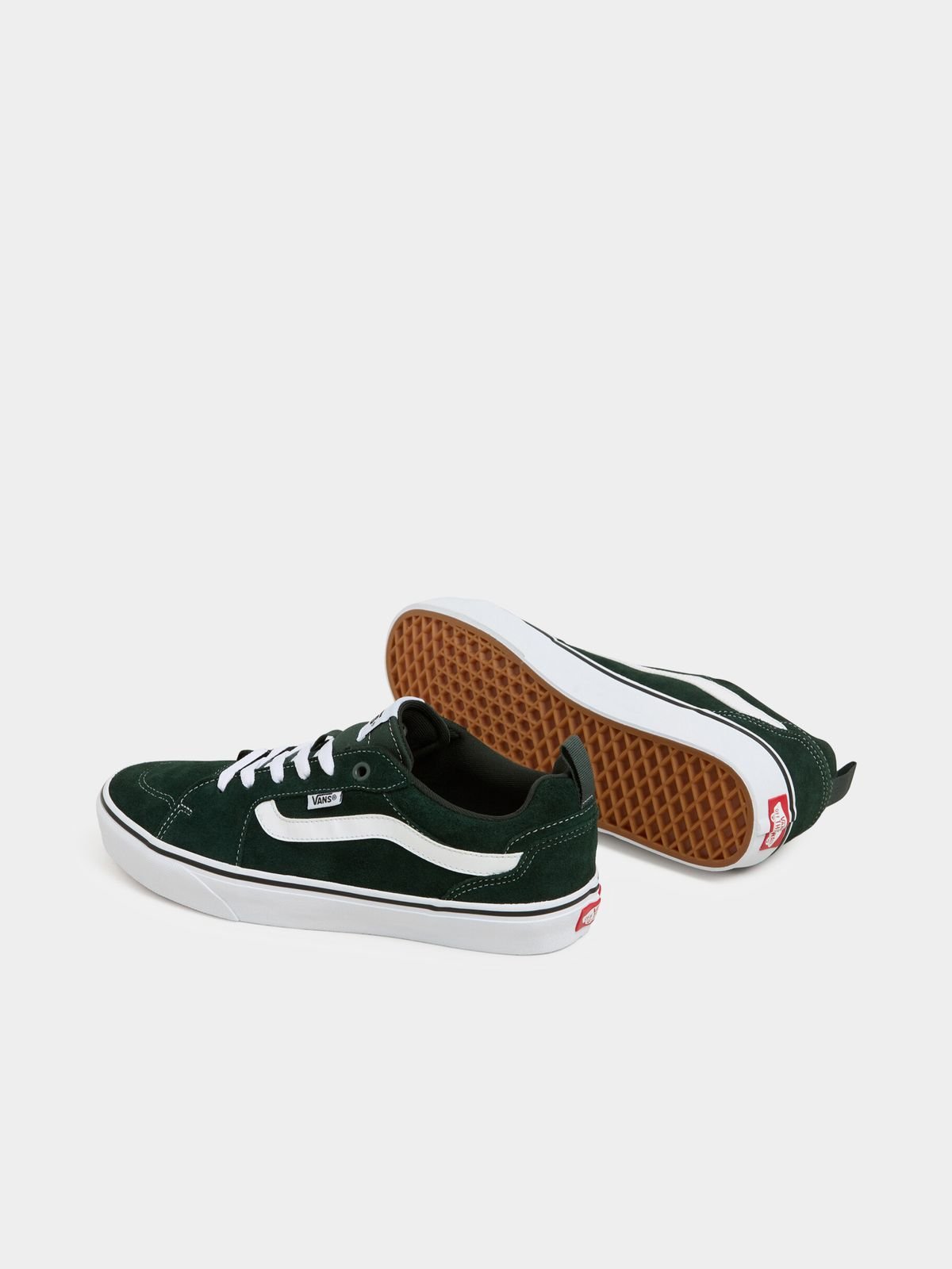 Vans Filmore Suede Green White Sneakers - Classic Comfort Skate Style