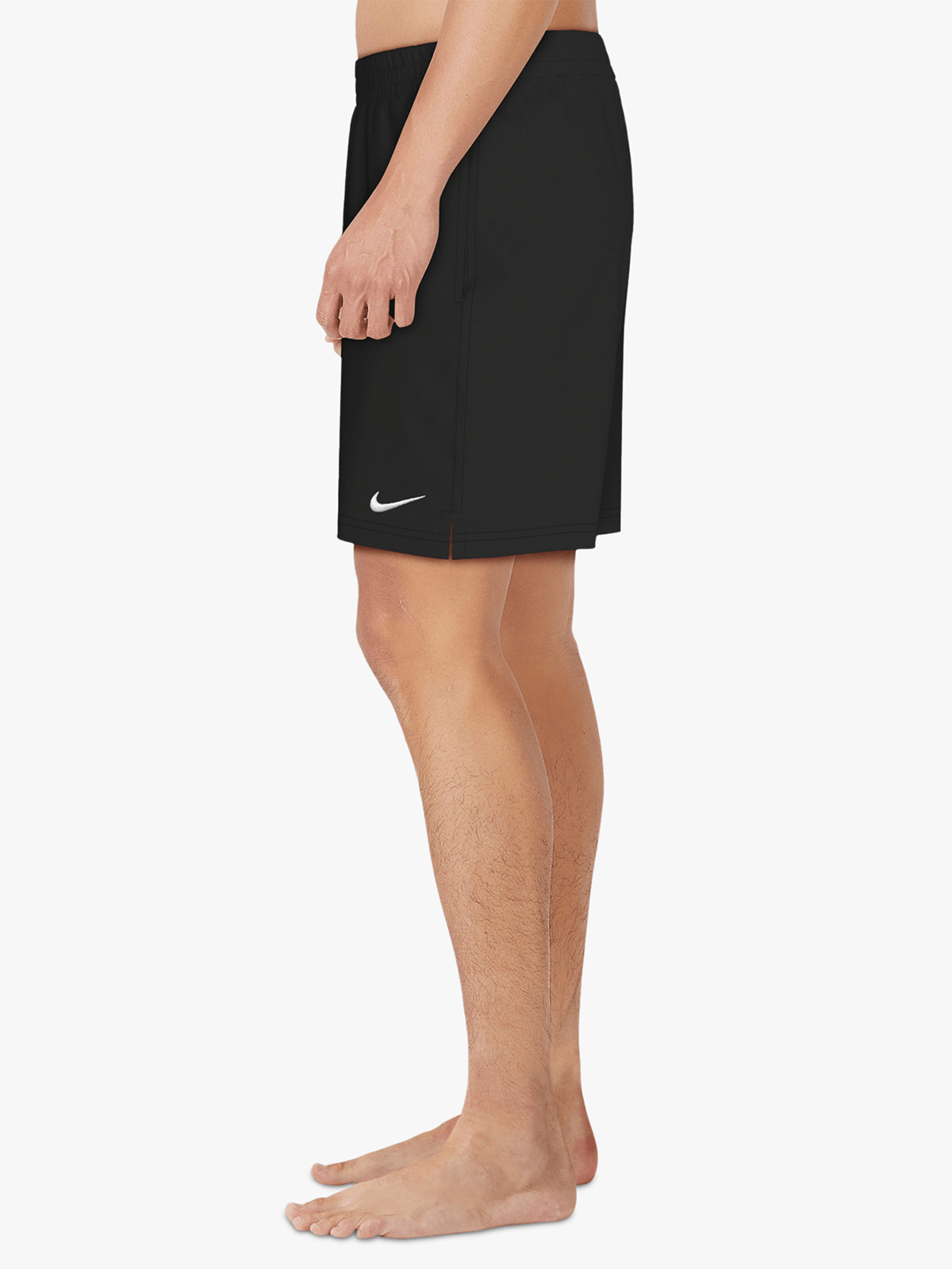 Nike Men&#39;s 7-Inch Black Volley Swim Shorts with Mesh Lining, Quick-Dry Fabric