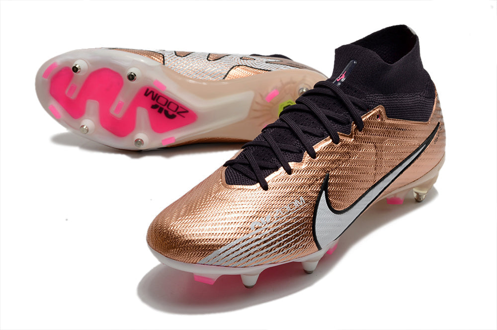 Air Zoom Mercurial Superfly 15 Elite FG Metalic Copper Metal Studs