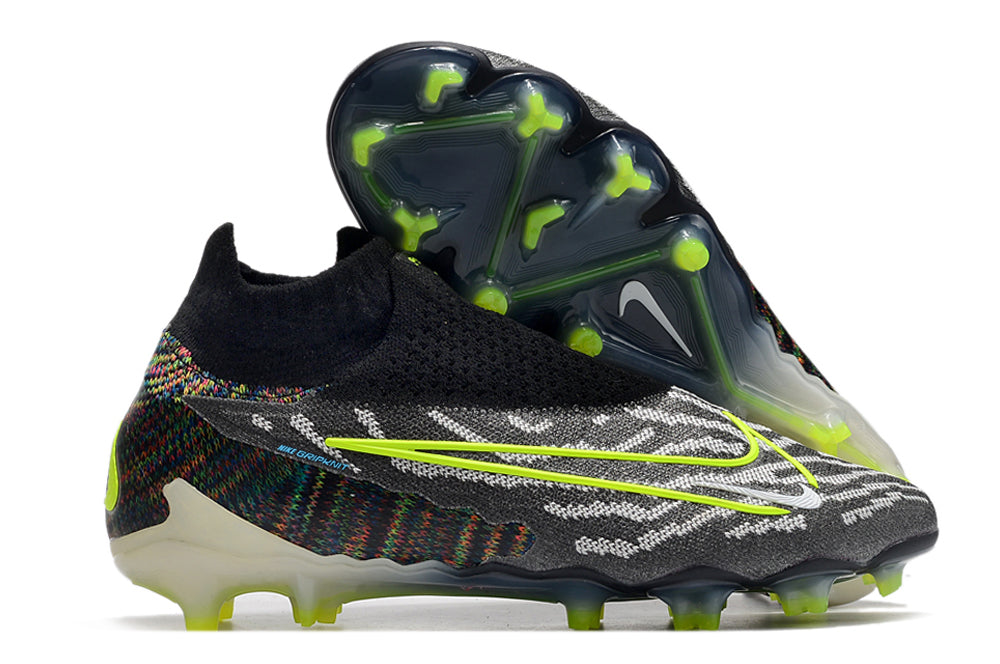 Gripknit Phantom GX Elite Dynamic Fit Fusion FG Firm-Ground Football Boot Grey/Black/ Neon