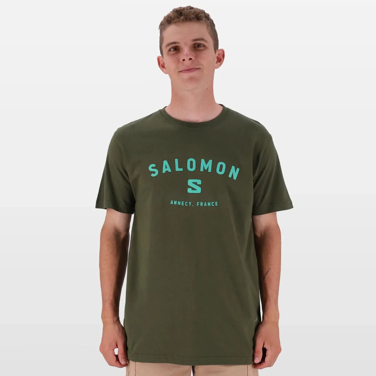 Salomon Men&#39;s Alpine Cotton T-Shirt: Sporty, Comfortable, Classic Crew Neck Top