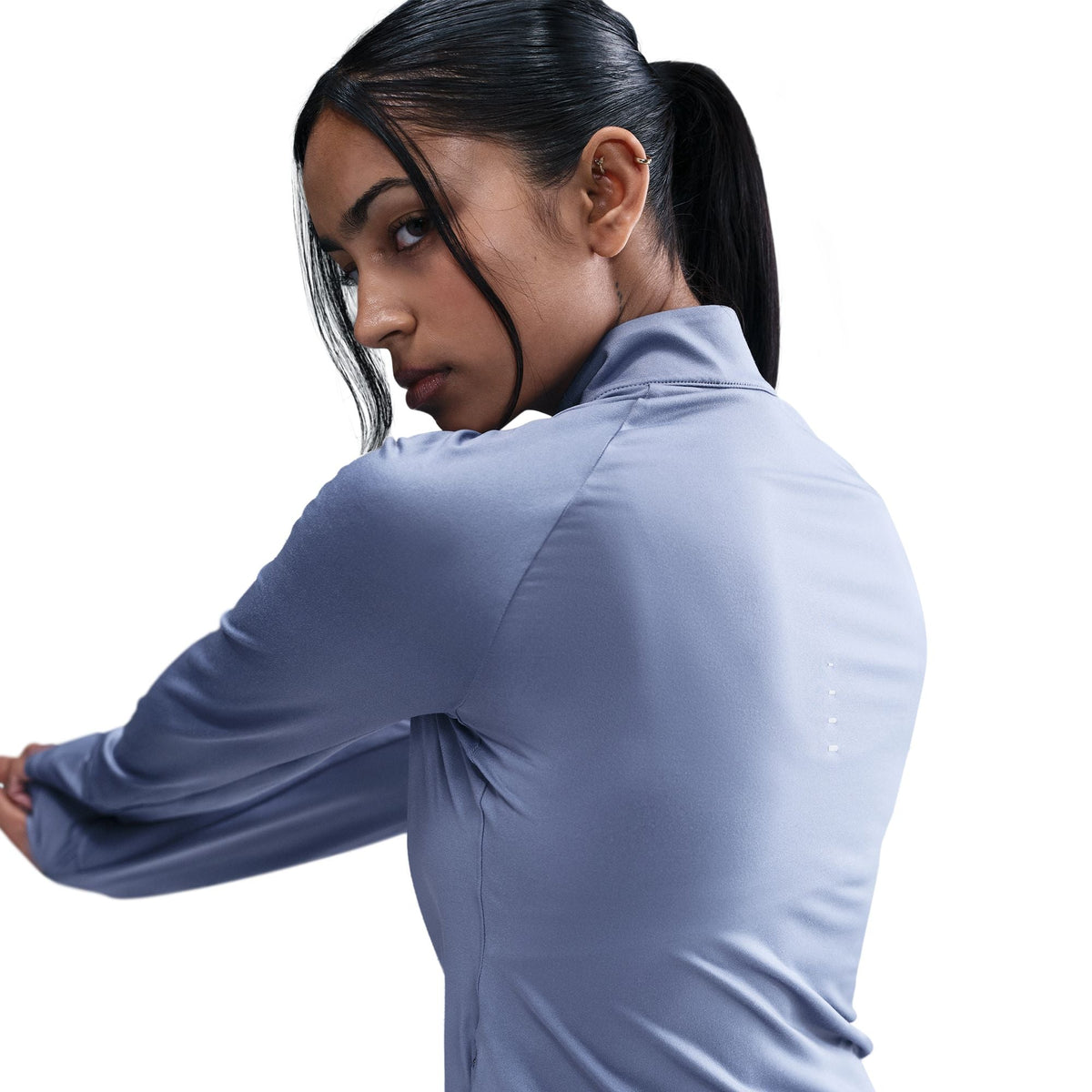 Nike Swift Dri-FIT UV 1/4-Zip Running Top World Indigo