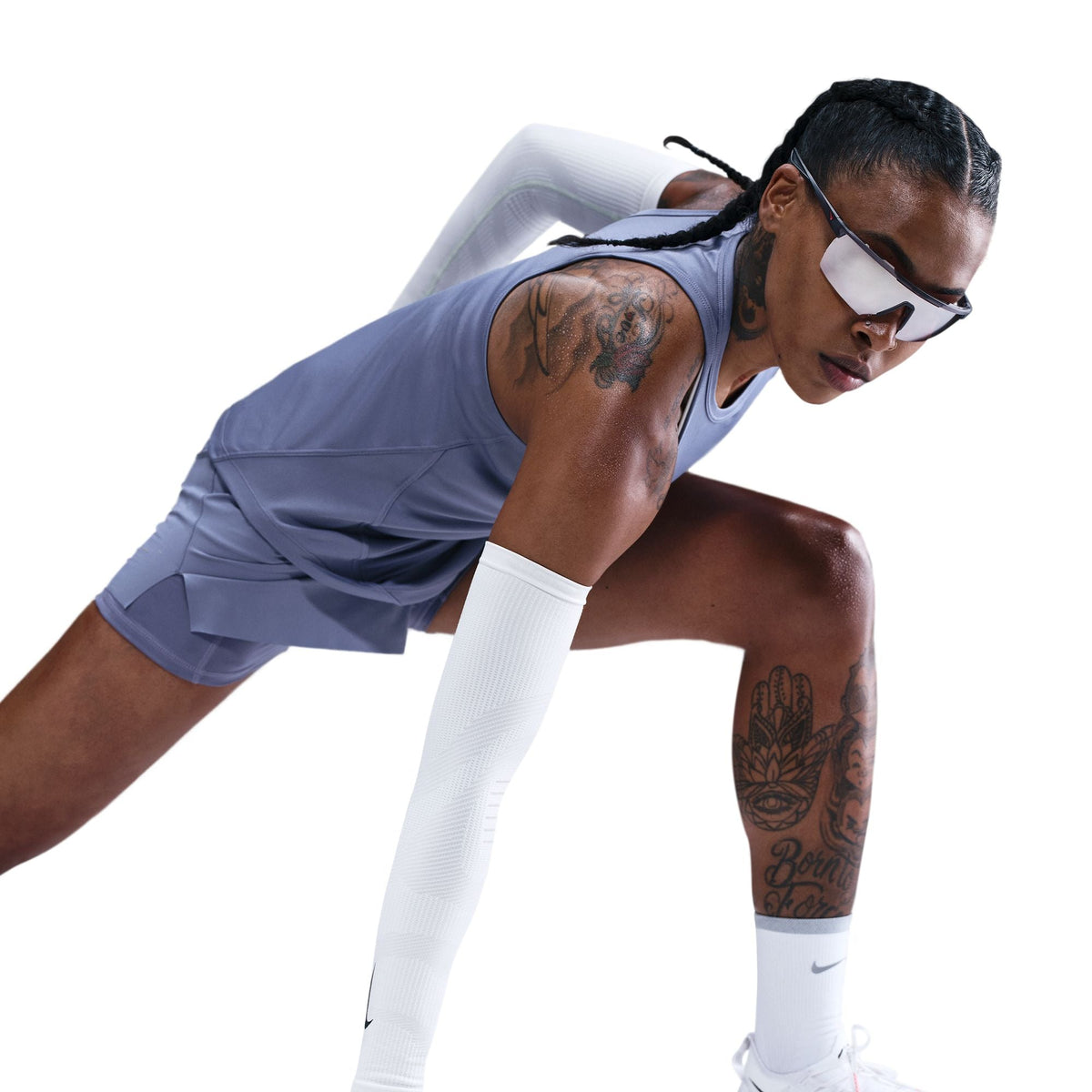 Nike Tempo Swoosh Run Dri-FIT Running Tank Top World Indigo