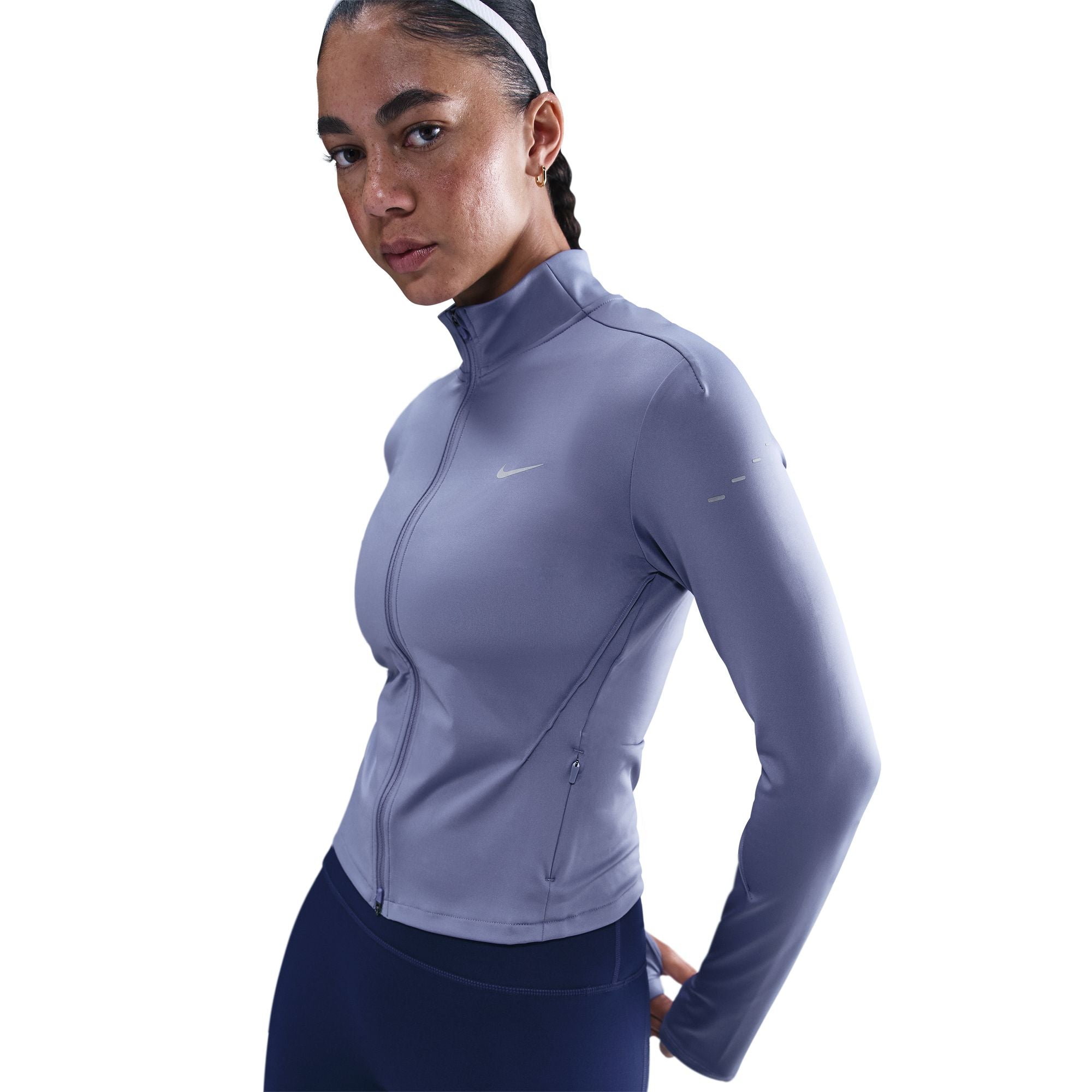 Nike Swift Dri-FIT Full-Zip Mid-Layer Running Top World Indigo