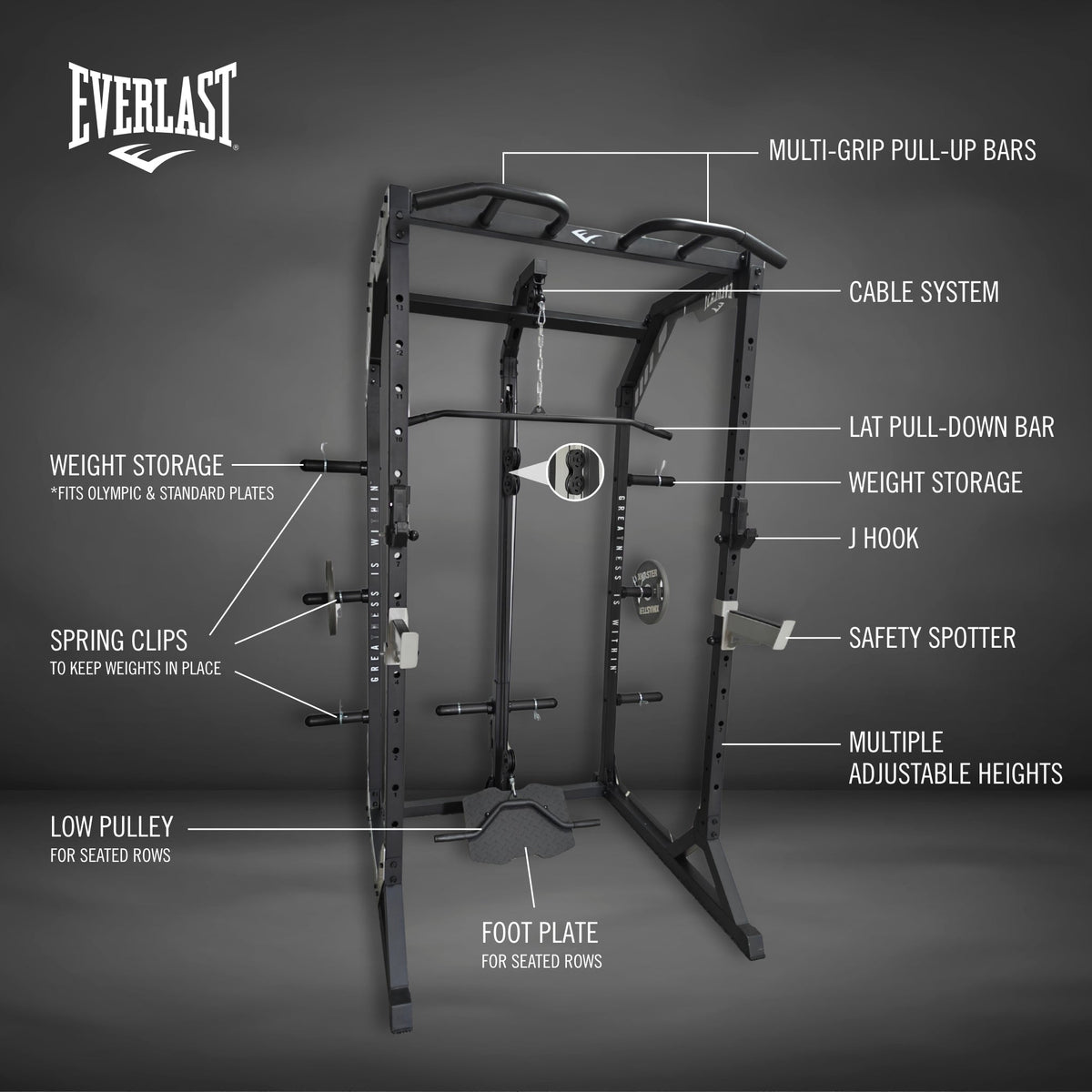 Everlast Multi-Rack Power Smith Machine