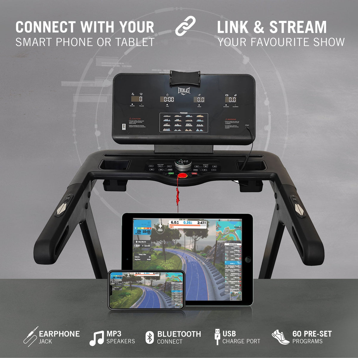 EVERLAST FORTIS TREADMILL with Bluetooth &amp; Fitness Apps