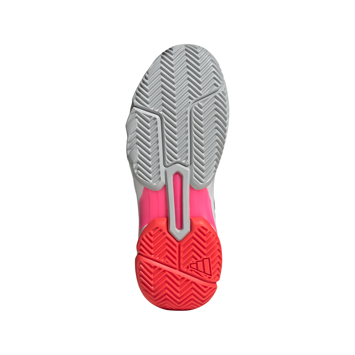 Adidas Courtjam Control 3 Tennis Shoes Cloud White / Iron Metallic