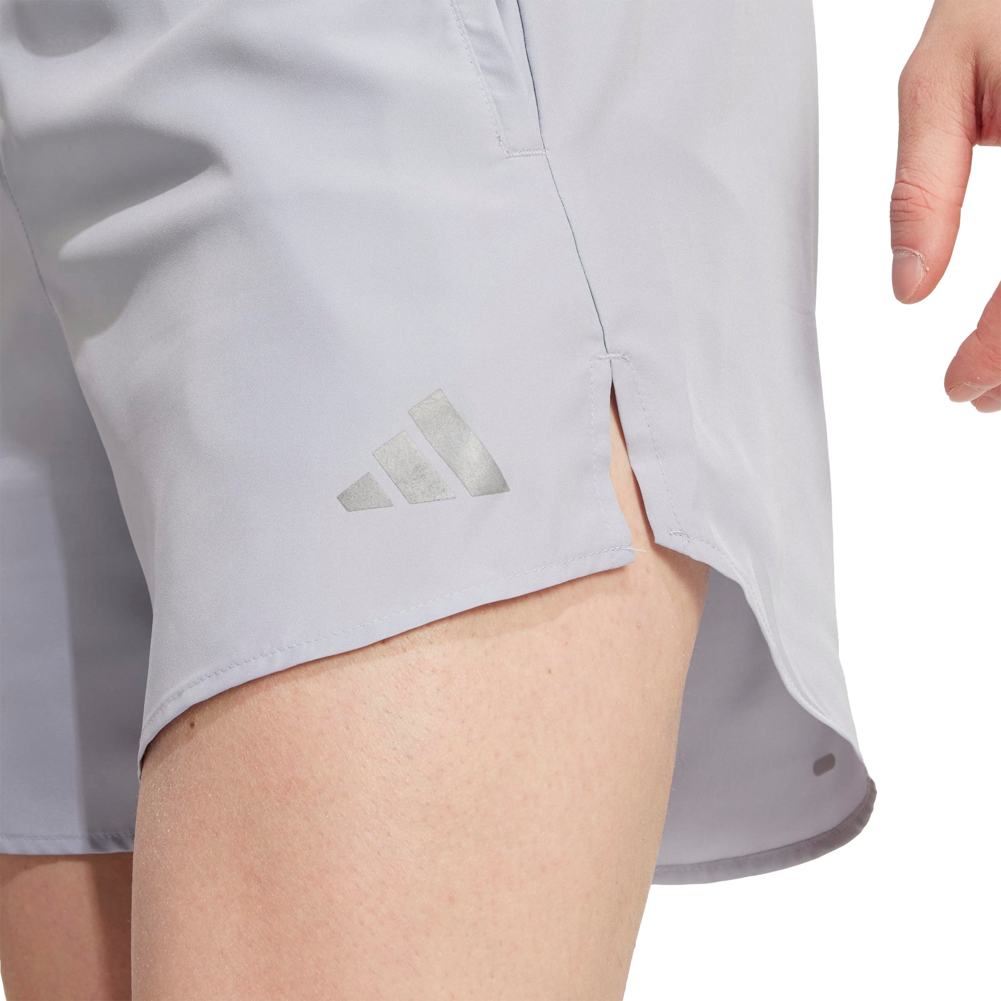Adidas Run It Shorts Halo Silver