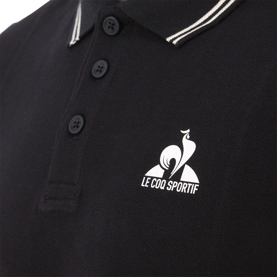 Heritage Essential Polo SS No 4 M Black - Le Coq Sportif