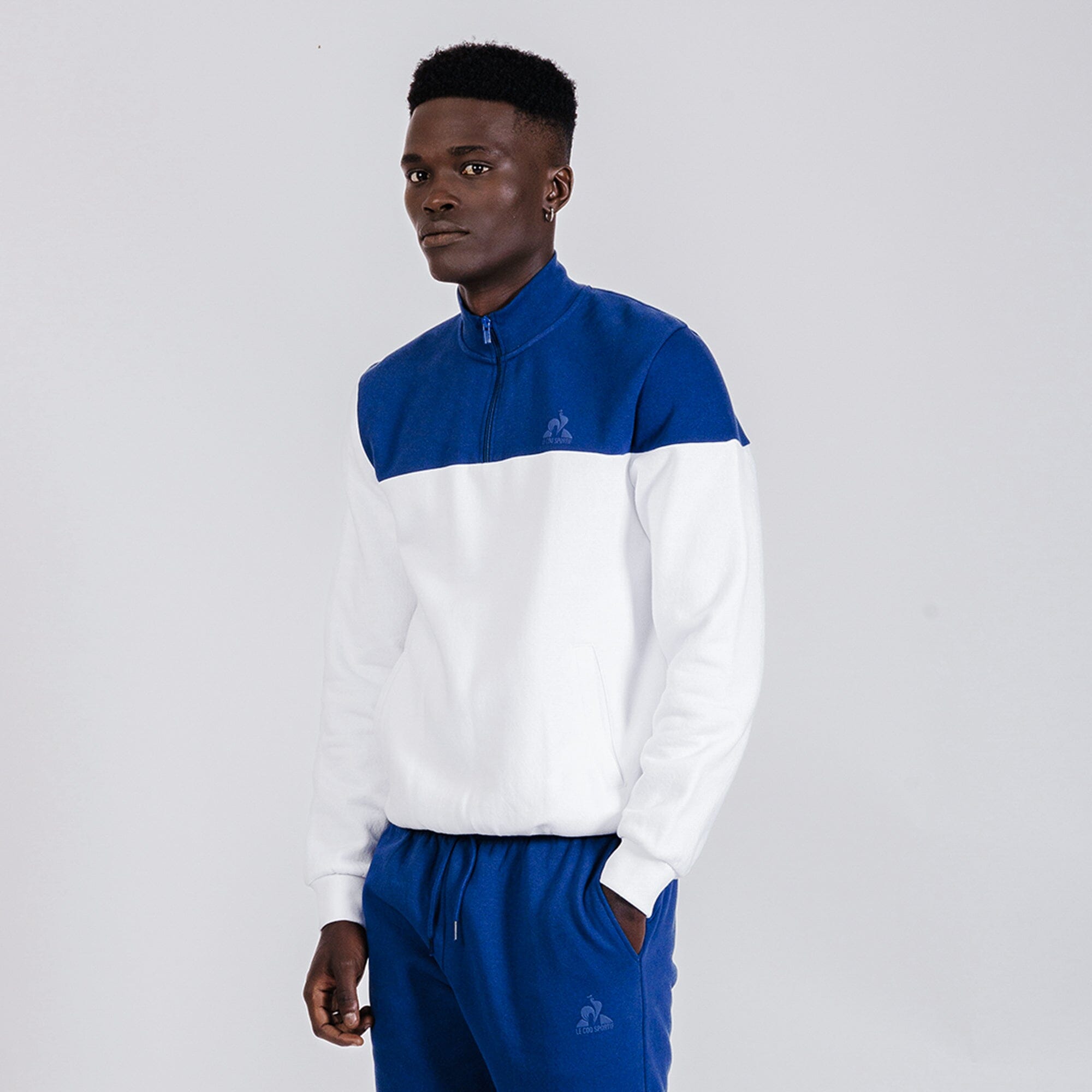 Essential Tone on Tone Zip Sweatshirt - Le Coq Sportif