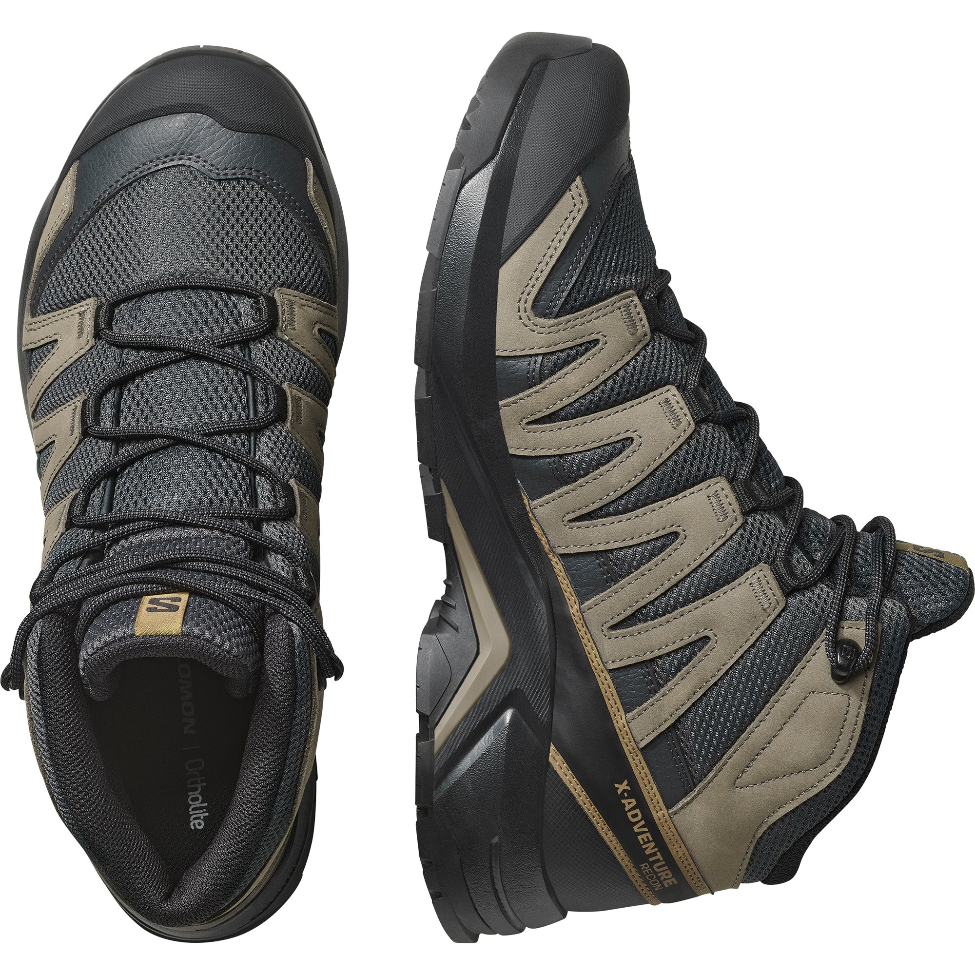 Salomon X-Adventure Recon Mid Waterproof Hiking Boots: Durable Leather Trail Footwear
