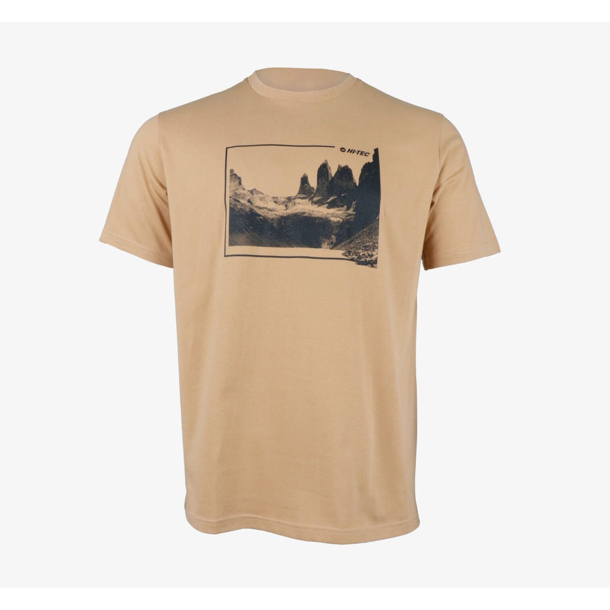 Hi-Tec Men&#39;s Bedrock Pure Cotton Breathable Comfort T-Shirt - Cinnamon