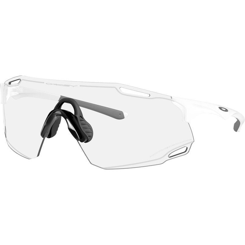 Oakley Cybr Dyno Matte White/Clear to Black Iridium Photochromic