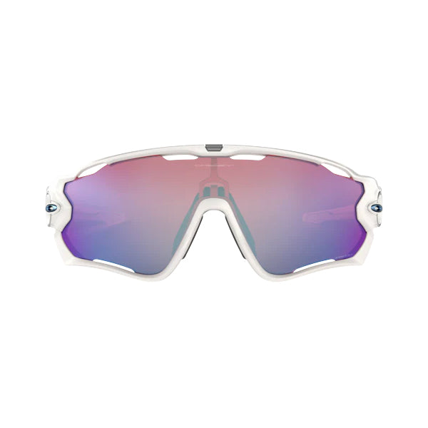 Oakley Jawbreaker Sunglasses Polished White Prizm Snow Sapphire Irid