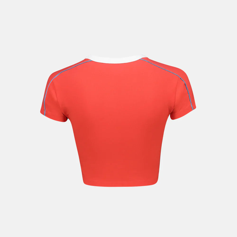 Laura Crew Neck Ss Retro Footy Tee (1)