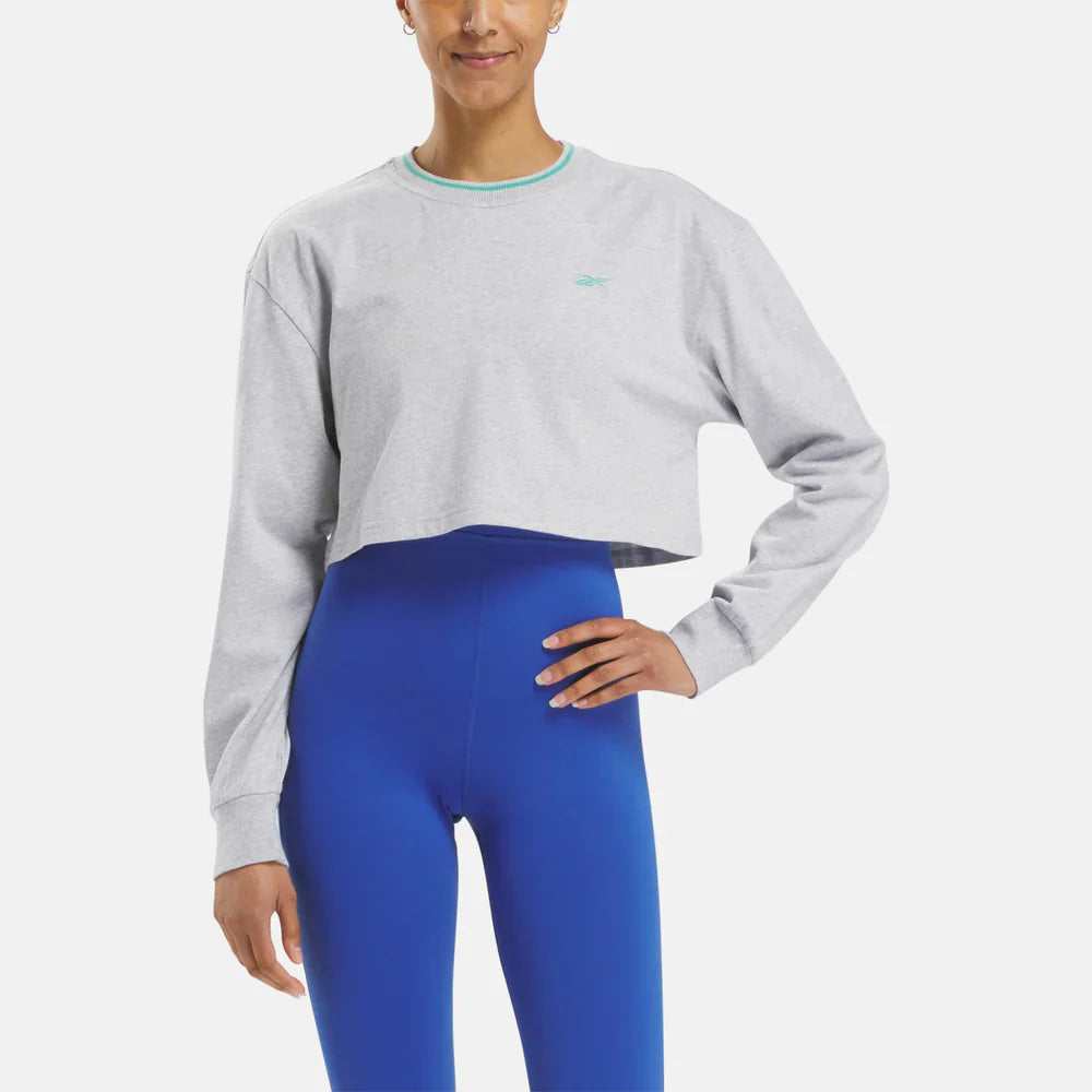 Team Long Sleeve Crop Top