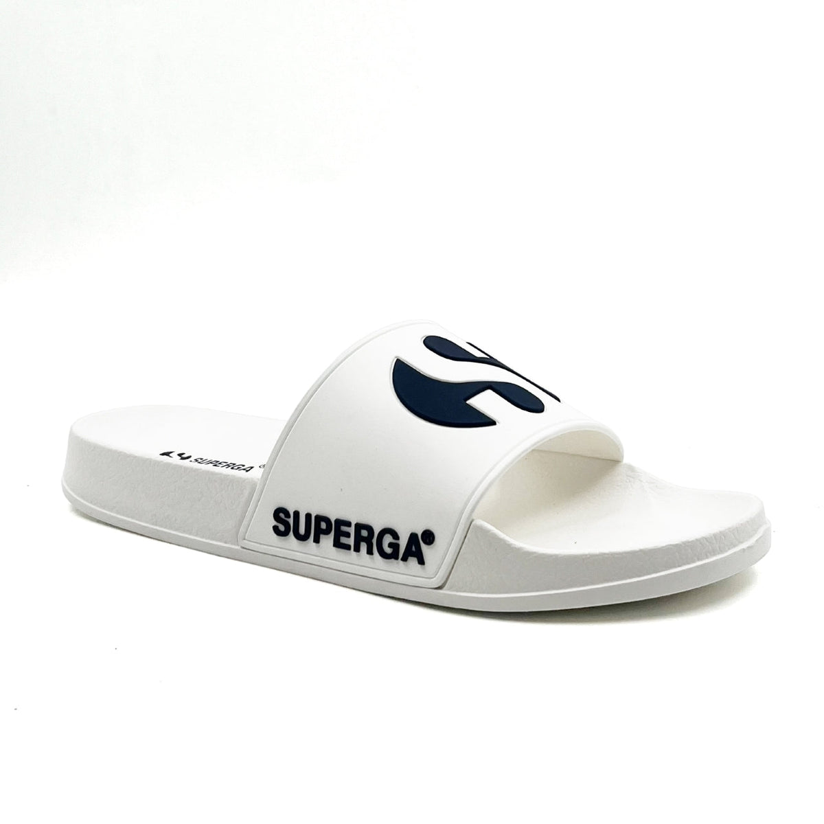 1908 Slide Big Logo - White Navy