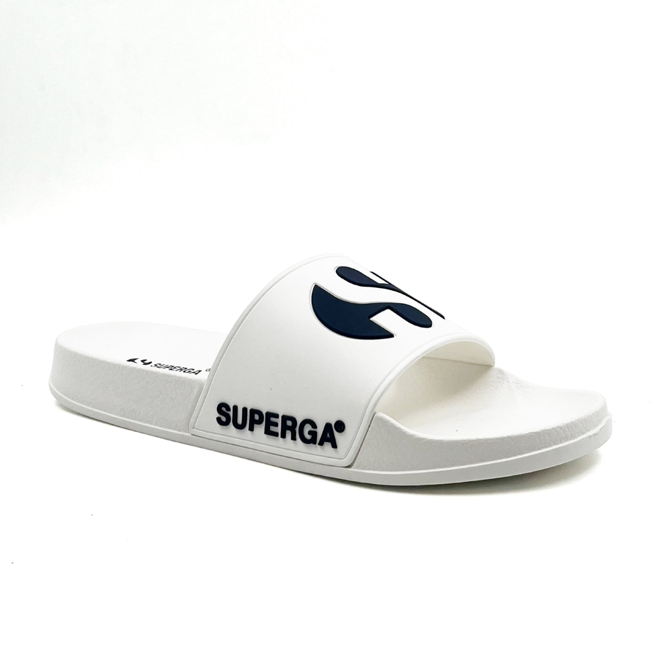 1908 Slide Big Logo - White Navy