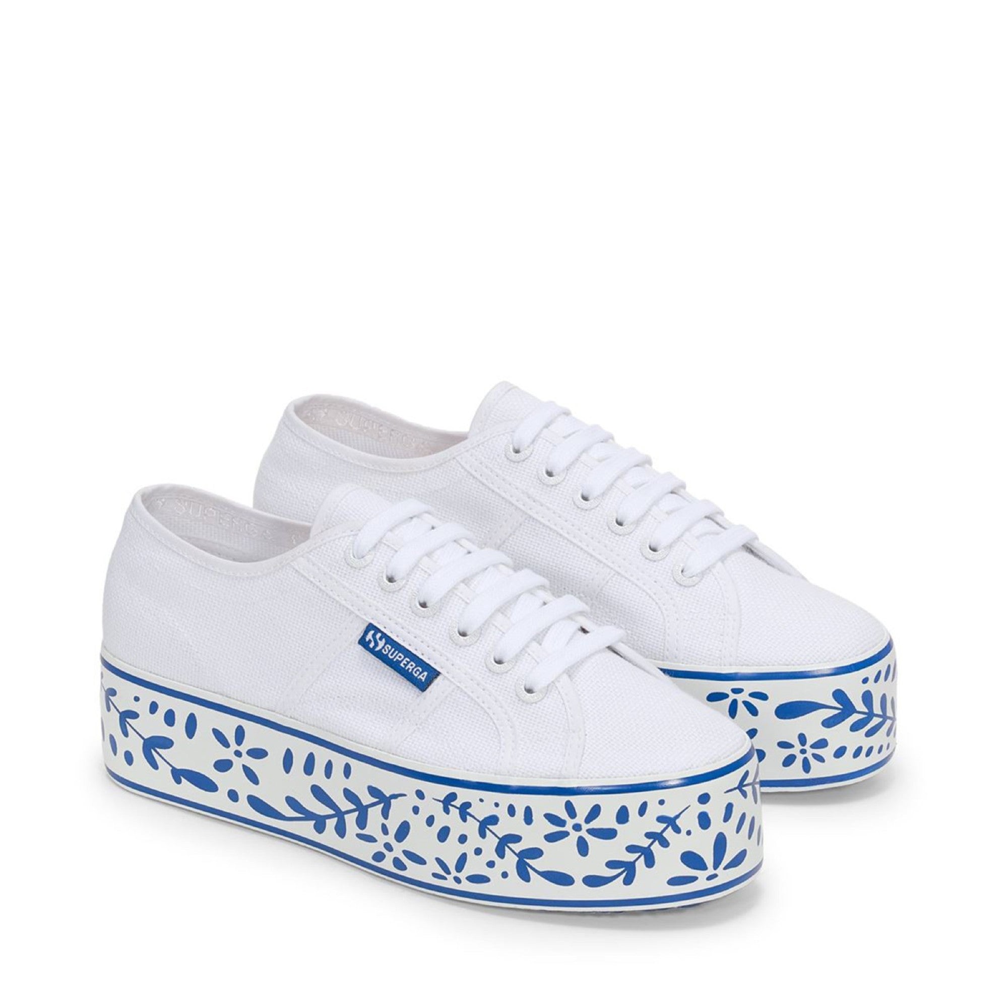 2790 CERAMIC PRINT - WHITE BLUE CERAMIC