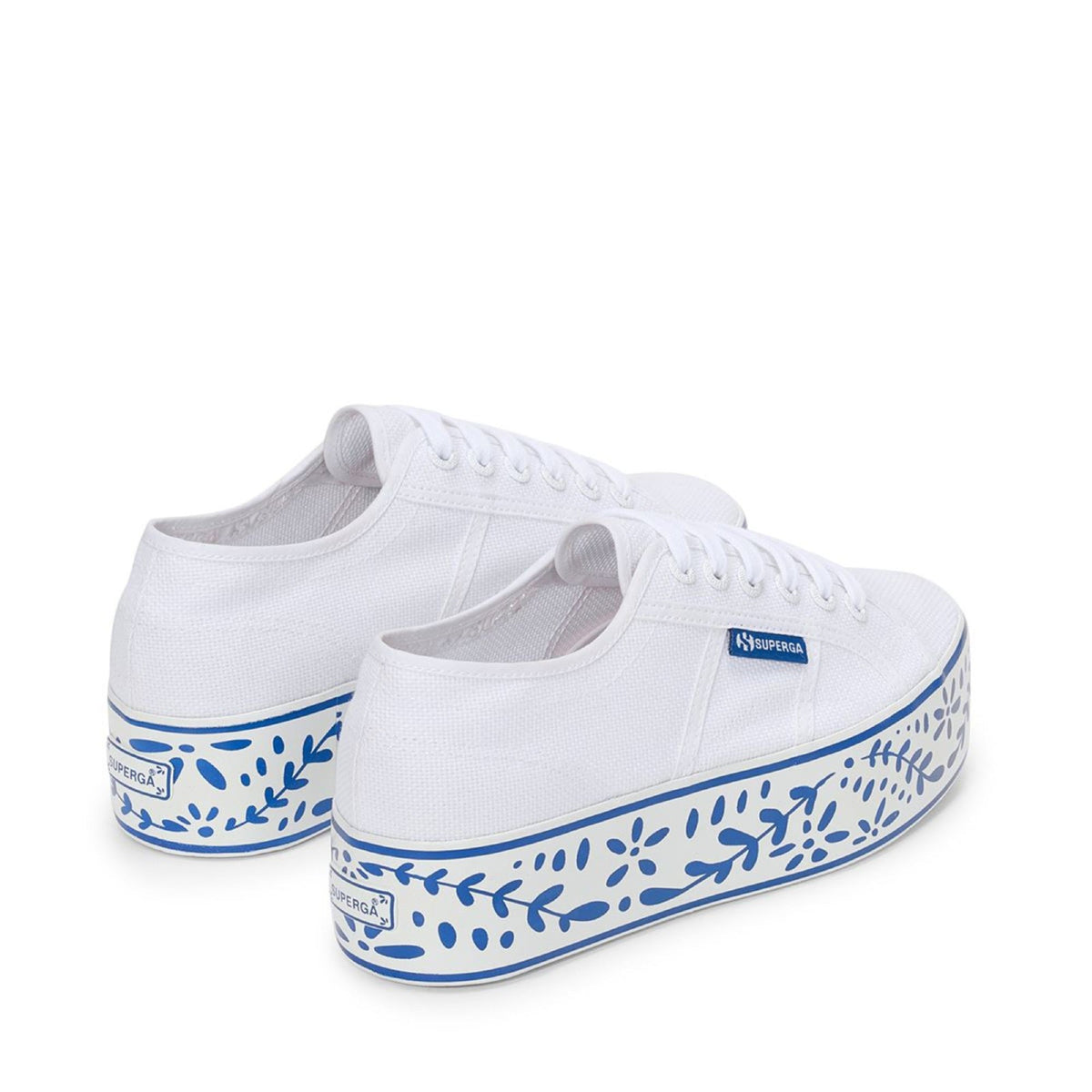 2790 CERAMIC PRINT - WHITE BLUE CERAMIC