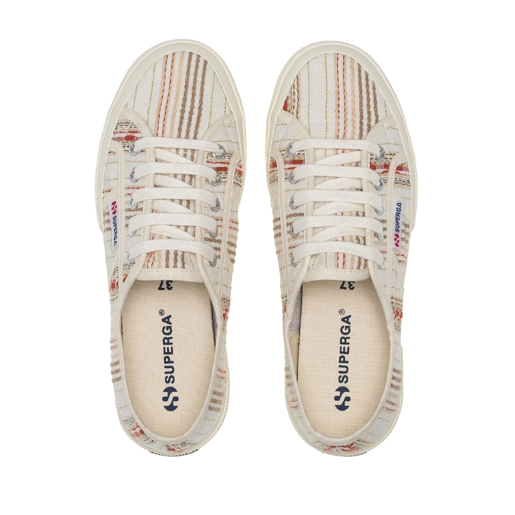 2750 WOVEN STRIPES - BEIGE CORAL