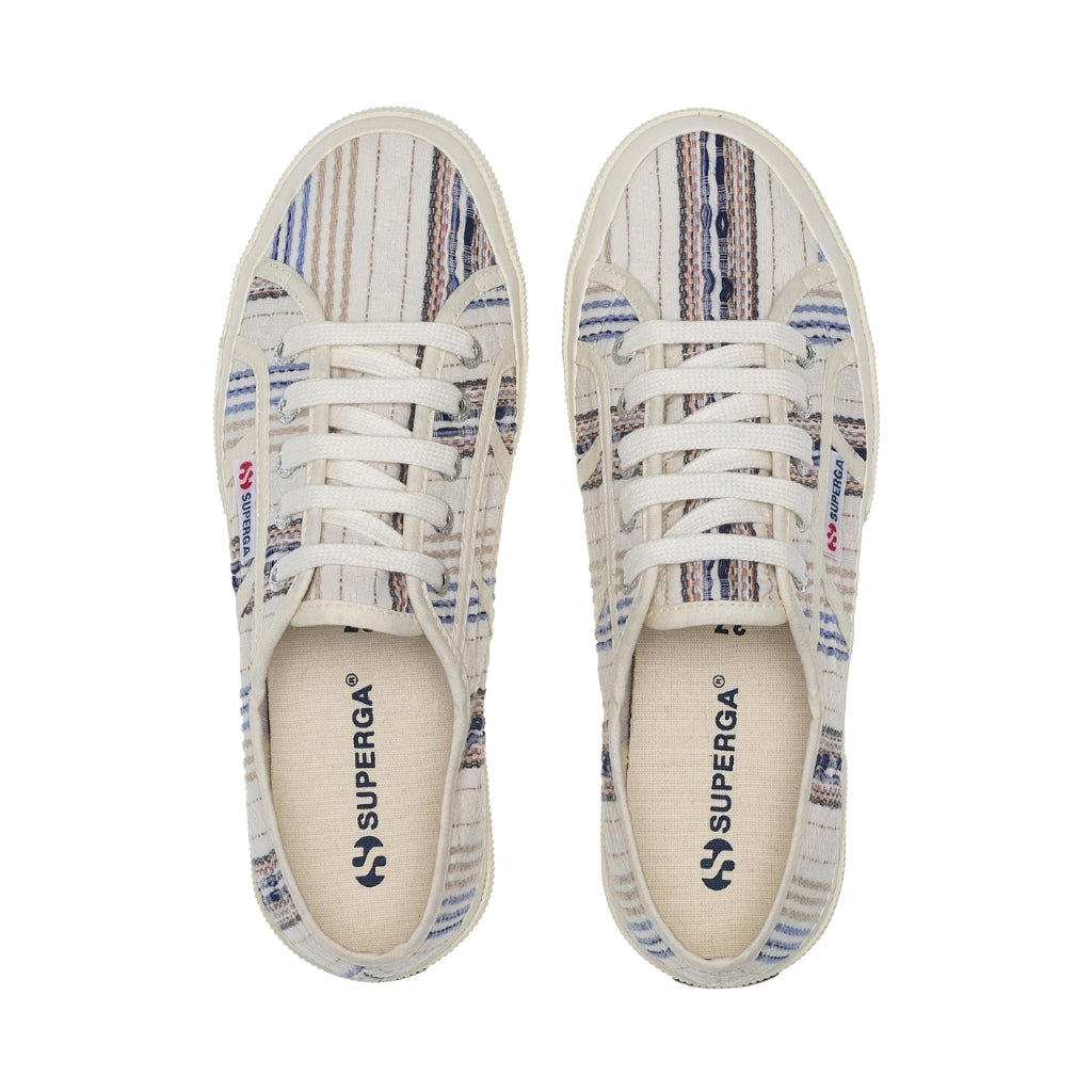 2750 WOVEN STRIPES - BEIGE BLUE